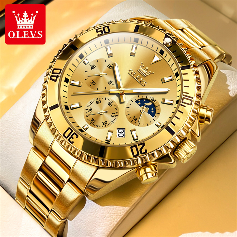 Luxury Watch Maker - Olevs relógio masculino marca superior de