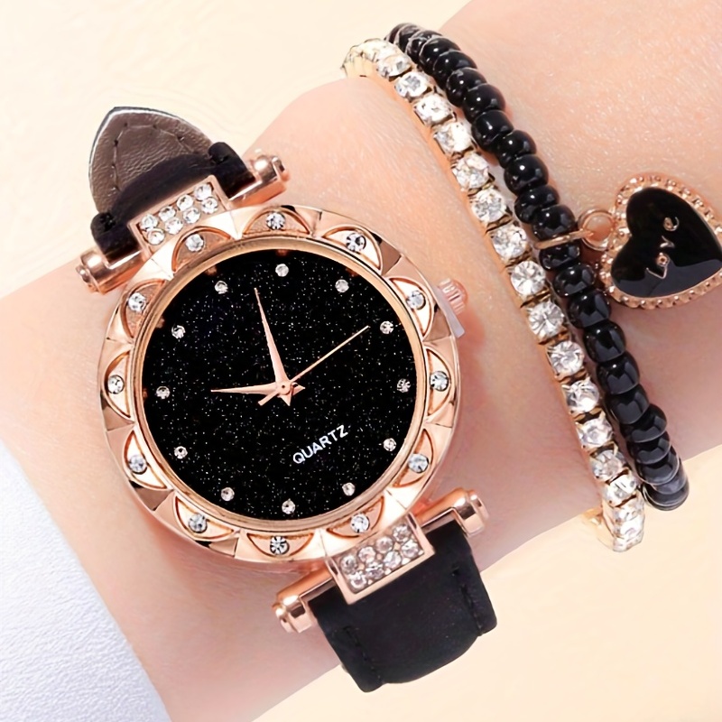 Luxury Watch Gift For Her - Relógio de Pulso de Quartzo Estiloso