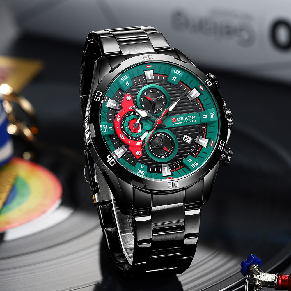 Curren-relógio de pulso mascul - Luxury Watch Maker avaliação e preço