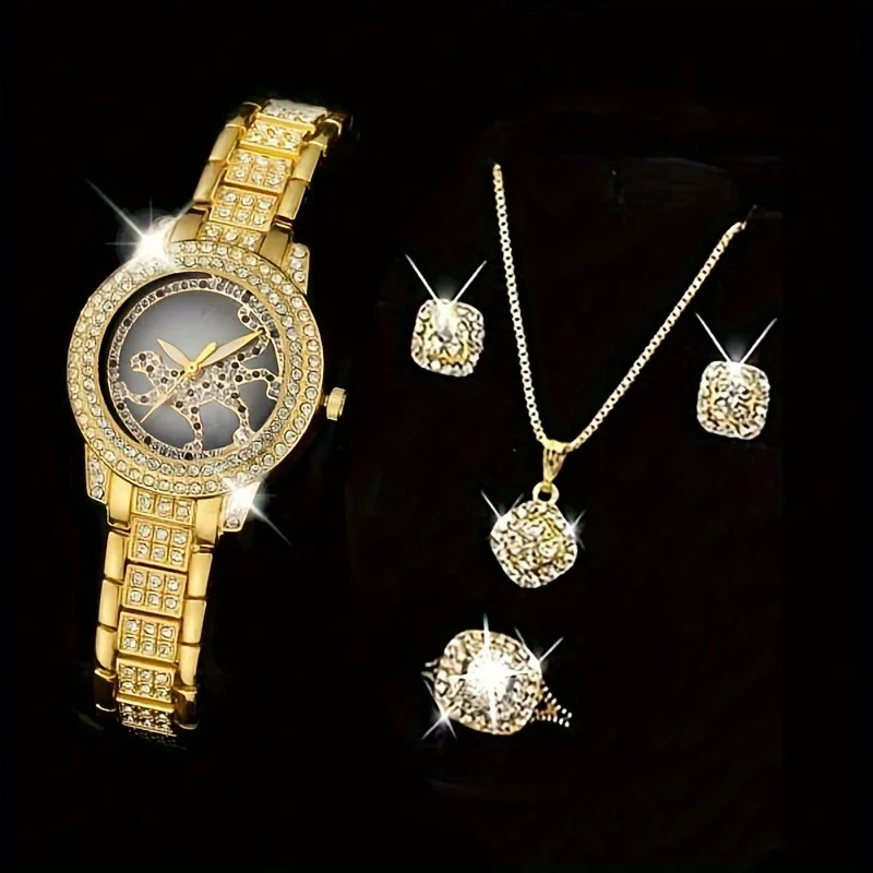 Conjunto de 5 peças: Relógio d - Luxury Watch Gift For Her avaliação e preço