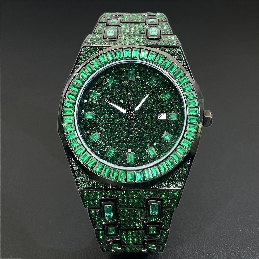 2024 hip hop verde diamante wa - Luxury Watch Iceberg avaliação e preço