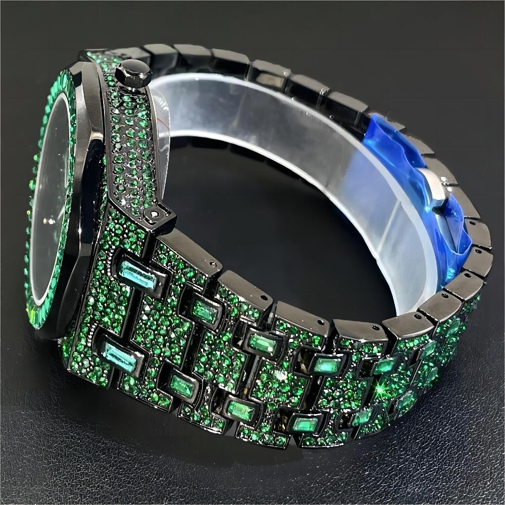 2024 hip hop verde diamante wa - Luxury Watch Iceberg avaliação e preço