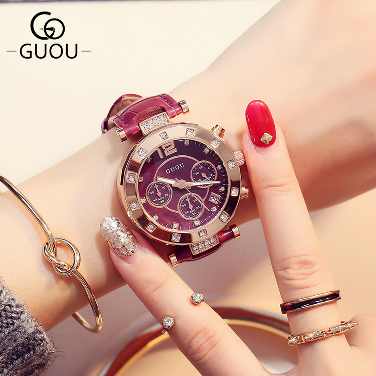 2018 GUOU Top Marca de Moda De - Luxury Watch Top 10 avaliação e preço