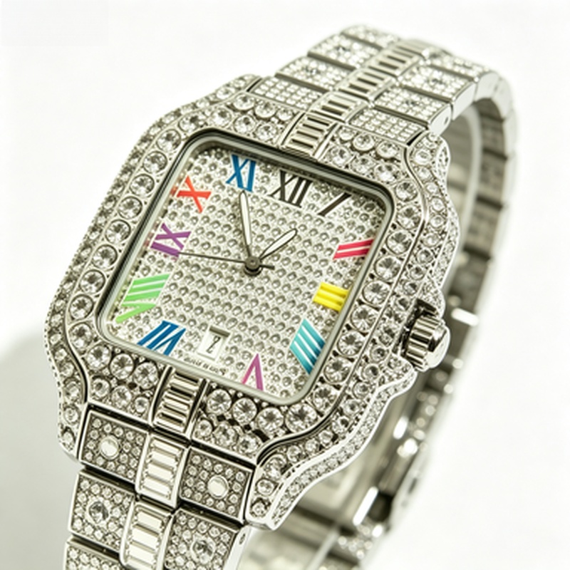 Novo relógio de quartzo quadra - Luxury Watch Iceberg avaliação e preço