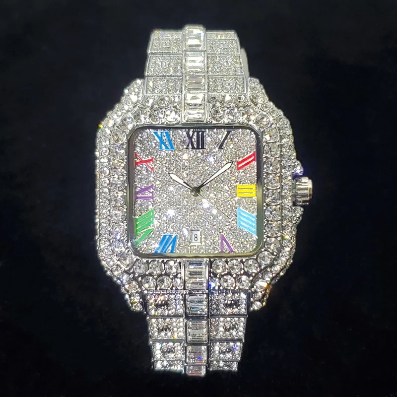 Novo relógio de quartzo quadra - Luxury Watch Iceberg avaliação e preço