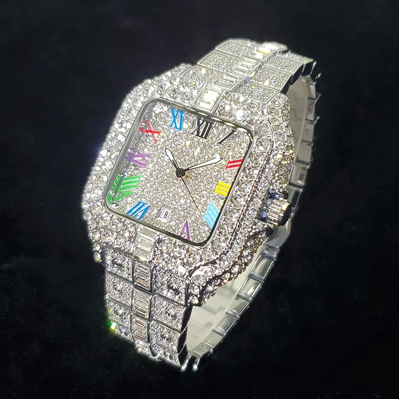 Novo relógio de quartzo quadra - Luxury Watch Iceberg avaliação e preço