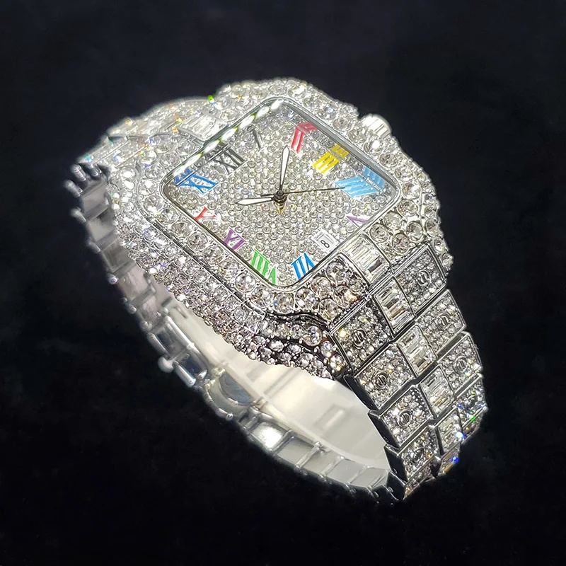 Novo relógio de quartzo quadra - Luxury Watch Iceberg avaliação e preço